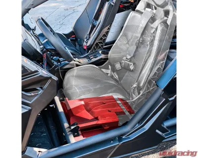 DS18 Driver Side 12" Under Seat Subwoofer Enclosure w/ PSW12.4D Shallow Water Resistant Subwoofer Can-Am Maverick X3 - CA-X3BASS/D