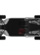 DS18 Driver Side 12" Under Seat Subwoofer Enclosure w/ PSW12.4D Shallow Water Resistant Subwoofer Can-Am Maverick X3                                     - CA-X3BASS/D - Image 3