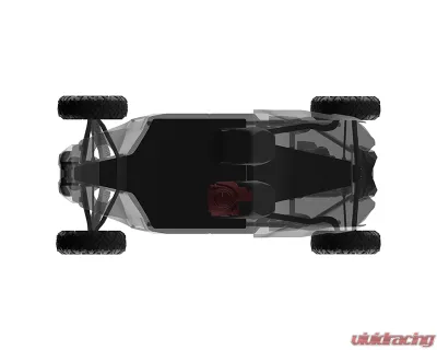 DS18 Driver Side 12" Under Seat Subwoofer Enclosure w/ PSW12.4D Shallow Water Resistant Subwoofer Can-Am Maverick X3 - CA-X3BASS/D