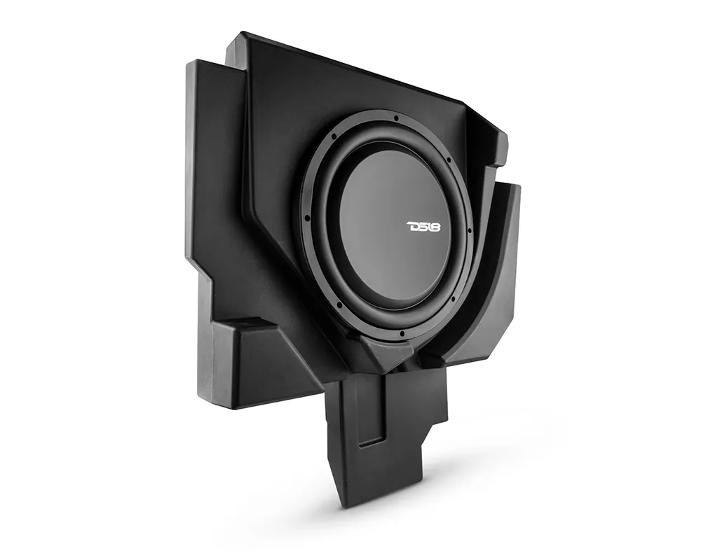 DS18 Passenger Side 12" Under Seat Subwoofer Enclosure w/ PSW12.4D Shallow Water Resistant Subwoofer Can-Am Maverick X3 - CA-X3BASS/P