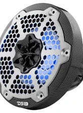 DS18 Black Carbon Fiber 125 Watts RMS 4-Ohm NXL 6.5" 2-Way Coaxial Marine Speaker w/ LED RGB Lights                                     - CF-65M - Image 4
