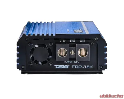 DS18 Blue 3500 Watts RMS 1-Ohm FRP Compact Full-Range Class D 1-Channel Amplifier - FRP-3.5K/BL