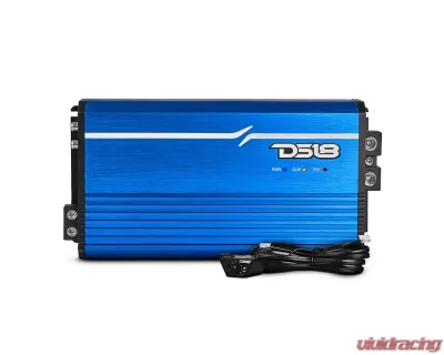 DS18 Blue 3500 Watts RMS 1-Ohm FRP Compact Full-Range Class D 1-Channel Amplifier - FRP-3.5K/BL
