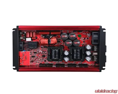 DS18 Red 3500 Watts RMS 1-Ohm FRP Compact Full-Range Class D 1-Channel Amplifier - FRP-3.5K/RD