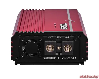 DS18 Red 3500 Watts RMS 1-Ohm FRP Compact Full-Range Class D 1-Channel Amplifier - FRP-3.5K/RD