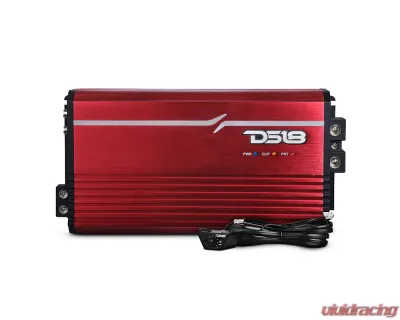 DS18 Red 3500 Watts RMS 1-Ohm FRP Compact Full-Range Class D 1-Channel Amplifier - FRP-3.5K/RD