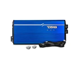 DS18 Blue 5000 Watts RMS 1-Ohm FRP Compact Full-Range Class D 1-Channel Amplifier