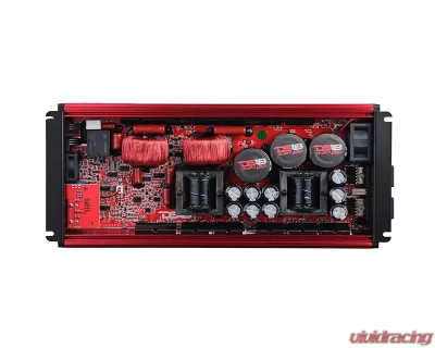 DS18 Red 5000 Watts RMS 1-Ohm FRP Compact Full-Range Class D 1-Channel Amplifier - FRP-5K/RD