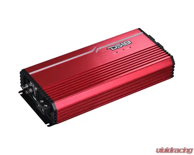 DS18 Red 5000 Watts RMS 1-Ohm FRP Compact Full-Range Class D 1-Channel Amplifier - FRP-5K/RD