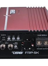 DS18 Red 5000 Watts RMS 1-Ohm FRP Compact Full-Range Class D 1-Channel Amplifier                                     - FRP-5K/RD - Image 4