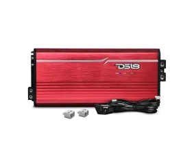 DS18 Red 5000 Watts RMS 1-Ohm FRP Compact Full-Range Class D 1-Channel Amplifier