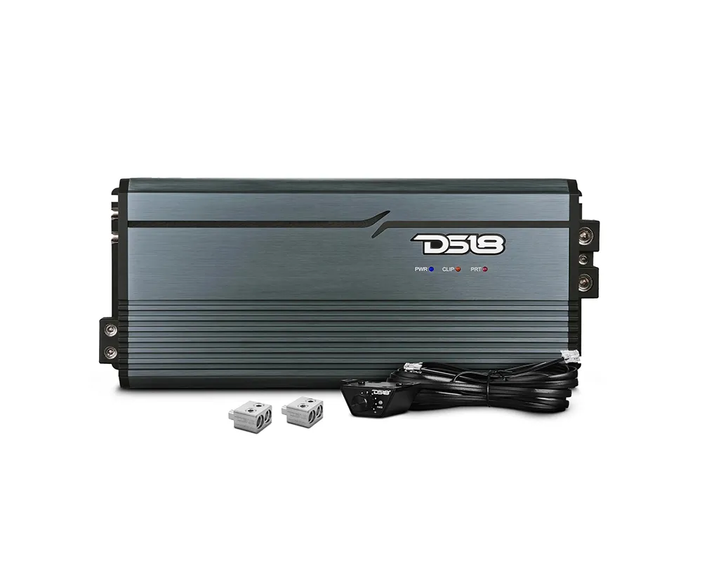 DS18 Titanium 5000 Watts RMS 1-Ohm FRP Compact Full-Range Class D 1-Channel Amplifier - FRP-5K/TI