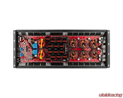 DS18 Red 10000 Watts RMS 1-Ohm Hooligan KO 1-Channel Amplifier w/ Voltmeter - H-KO10/RD
