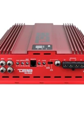 DS18 Red 8000 Watts RMS 1-Ohm Hooligan KO 1-Channel Amplifier w/ Voltmeter                                     - H-KO8/RD - Image 3