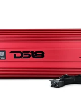 DS18 Red 8000 Watts RMS 1-Ohm Hooligan KO 1-Channel Amplifier w/ Voltmeter                                     - H-KO8/RD - Image 6