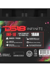 DS18 INFINITE 750 Watts 18 AH AGM Power Cell Battery                                     - INF-18AH - Image 4