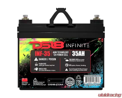 DS18 INFINITE 35 AH 1250 Watts AGM Power Cell 12 Volt Battery - INF-35AH