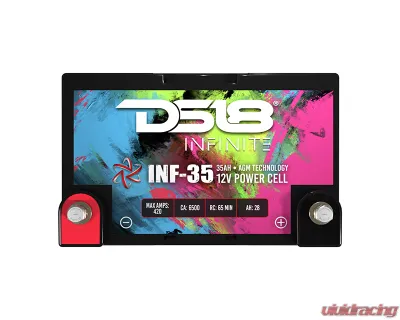 DS18 INFINITE 35 AH 1250 Watts AGM Power Cell 12 Volt Battery - INF-35AH