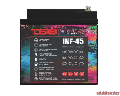 DS18 INFINITE 45 AH AGM Power Cell Battery - INF-45AH