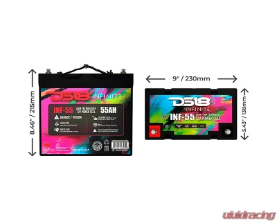 DS18 INFINITE 55 AH AGM Power Cell Battery - INF-55AH
