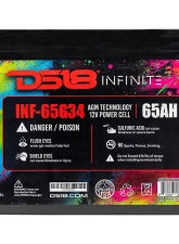 DS18 INFINITE 65 AH 2000 Watts AGM Group 34 Power Cell 12 Volt Battery                                     - INF-65G34AH - Image 6
