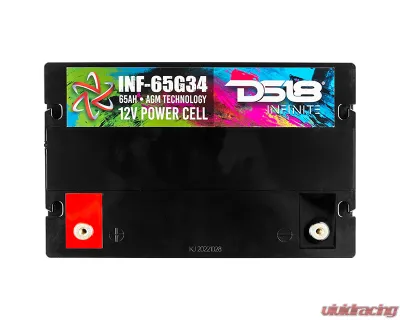 DS18 INFINITE 65 AH 2000 Watts AGM Group 34 Power Cell 12 Volt Battery - INF-65G34AH
