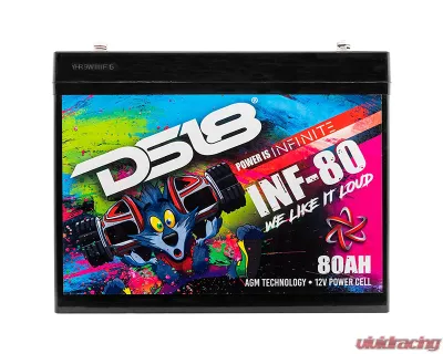 DS18 INFINITE 80 AH 2300 Watts AGM Power Cell 12 Volt Battery - INF-80AH