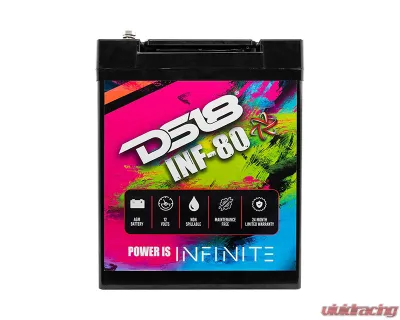 DS18 INFINITE 80 AH 2300 Watts AGM Power Cell 12 Volt Battery - INF-80AH