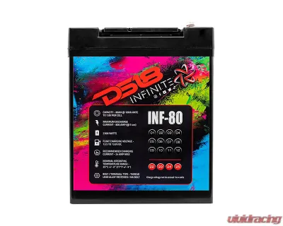 DS18 INFINITE 80 AH 2300 Watts AGM Power Cell 12 Volt Battery - INF-80AH