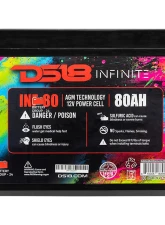 DS18 INFINITE 80 AH 2300 Watts AGM Power Cell 12 Volt Battery                                     - INF-80AH - Image 6