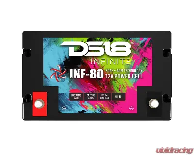 DS18 INFINITE 80 AH 2300 Watts AGM Power Cell 12 Volt Battery - INF-80AH