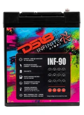 DS18 INFINITE 90 AH 2500 Watts AGM Power Cell 12 Volt Battery                                     - INF-90AH - Image 5