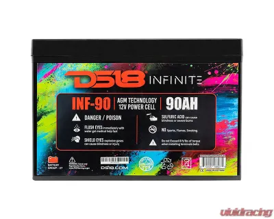 DS18 INFINITE 90 AH 2500 Watts AGM Power Cell 12 Volt Battery - INF-90AH