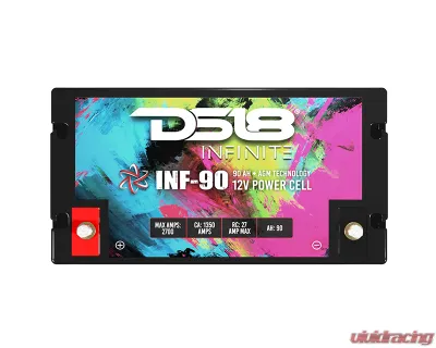 DS18 INFINITE 90 AH 2500 Watts AGM Power Cell 12 Volt Battery - INF-90AH
