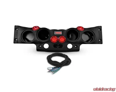 DS18 4x8" Speakers Black Overhead Sound Bar System w/ Tweeters PRO-TW4L / 2 X Drivers PRO-DRNSC1.5 & Harness Jeep Wrangler JK | JKU - JK-SBAR/BK.HT