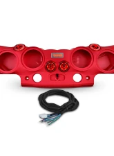 DS18 4x8" Speakers Red Overhead Sound Bar System w/ Tweeters PRO-TW4L / 2 X Drivers PRO-DRNSC1.5 & Harness Jeep Wrangler JK | JKU                                     - JK-SBAR/RD.HT - Image 9