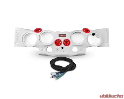 DS18 4x8" Speakers White Overhead Sound Bar System w/ Tweeters PRO-TW4L / 2 X Drivers PRO-DRNSC1.5 & Harness Jeep Wrangler JK | JKU - JK-SBAR/WH.HT