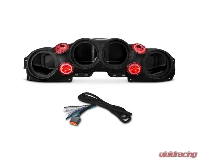 DS18 4x8" Speakers Black Overhead Sound Bar System w/ Tweeters PRO-TW4L & Harness Jeep Wrangler JL | JLU | JT 2018-2023 - JL-SBAR/BK.HT