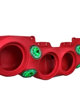 DS18 4x8" Speakers Red Overhead Sound Bar System w/ Tweeters PRO-TW4L & Harness Jeep Wrangler JL | JLU | JT 2018-2023                                     - JL-SBAR/RD.HT - Image 2