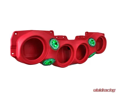 DS18 4x8" Speakers Red Overhead Sound Bar System w/ Tweeters PRO-TW4L & Harness Jeep Wrangler JL | JLU | JT 2018-2023 - JL-SBAR/RD.HT