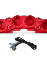 DS18 4x8" Speakers Red Overhead Sound Bar System w/ Tweeters PRO-TW4L & Harness Jeep Wrangler JL | JLU | JT 2018-2023                                     - JL-SBAR/RD.HT - Image 8