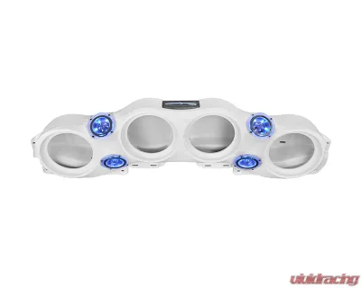 DS18 4x8" Speakers White Overhead Sound Bar System w/ Tweeters PRO-TW4L & Harness Jeep Wrangler JL | JLU | JT 2018-2023 - JL-SBAR/WH.HT