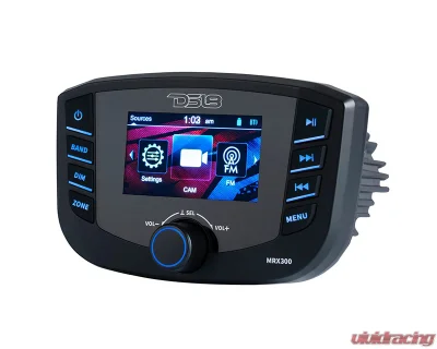 DS18 3 Zones 4 Volts Output Bluetooth RDS 4x50 Watts Marine Headunit TFT Screen - MRX300