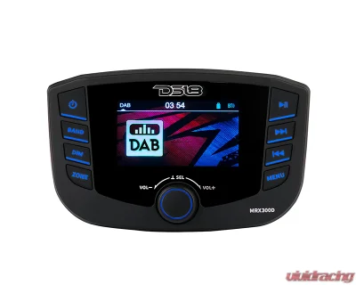 DS18 3 Zones 4 Volts Output Bluetooth RDS 4x50 Watts Marine Headunit TFT Screen w/ Europe DAB+ - MRX300D