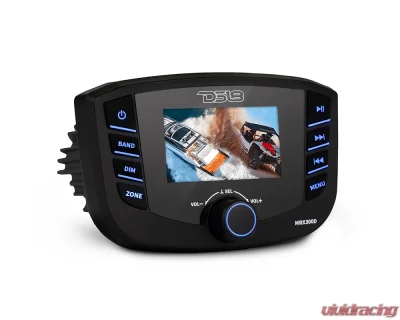 DS18 3 Zones 4 Volts Output Bluetooth RDS 4x50 Watts Marine Headunit TFT Screen w/ Europe DAB+ - MRX300D