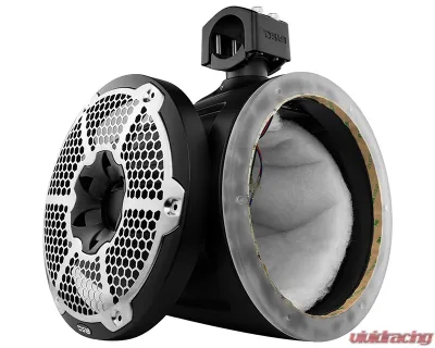 DS18 Black 10" Marine Tower w/ Integrated RGB LED Lights - NXL-X10TP/BK.NS