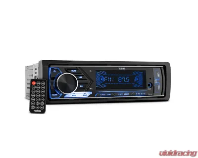 DS18 7 Volt Preouts Dual USB Bluetooth Single-DIN Digital Media Receiver Mech-Less Player - SDX1