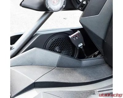 DS18 2x6.5" Side Panel Enclosure w/ PRO-SM6.2 / PRO-GRILL6-MS/BK & ZXI-T1 Polaris Slingshot 2015-2019 - SLG-SP6LD