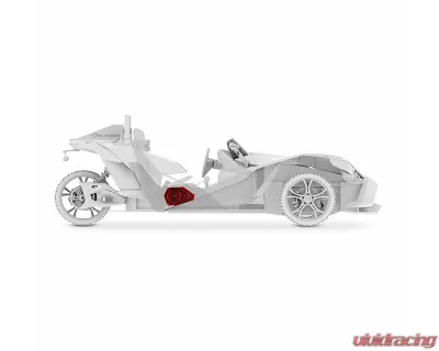 DS18 2x6.5" Side Panel Enclosure w/ PRO-SM6.2 / PRO-GRILL6-MS/BK & ZXI-T1 Polaris Slingshot 2015-2019 - SLG-SP6LD