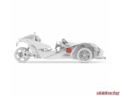 DS18 2x6" Empty Under Dash Subwoofer Enclosure Polaris Slingshot 2015-2019 - SLG-UDSD6